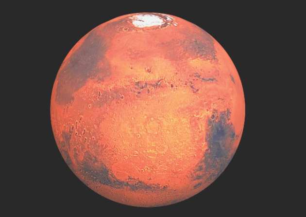 The planet Mars 