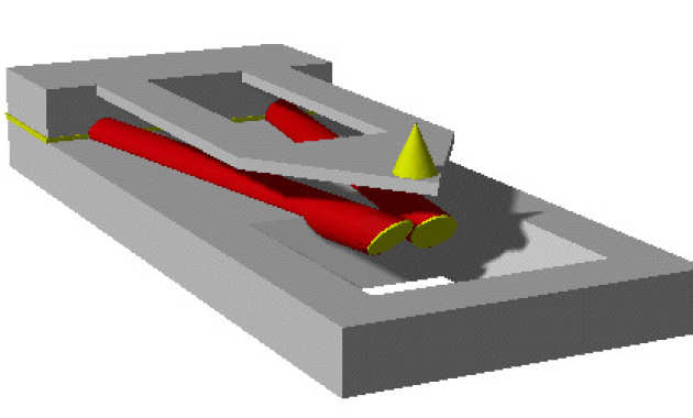 3D view of MEMS Raman-AFM concept.