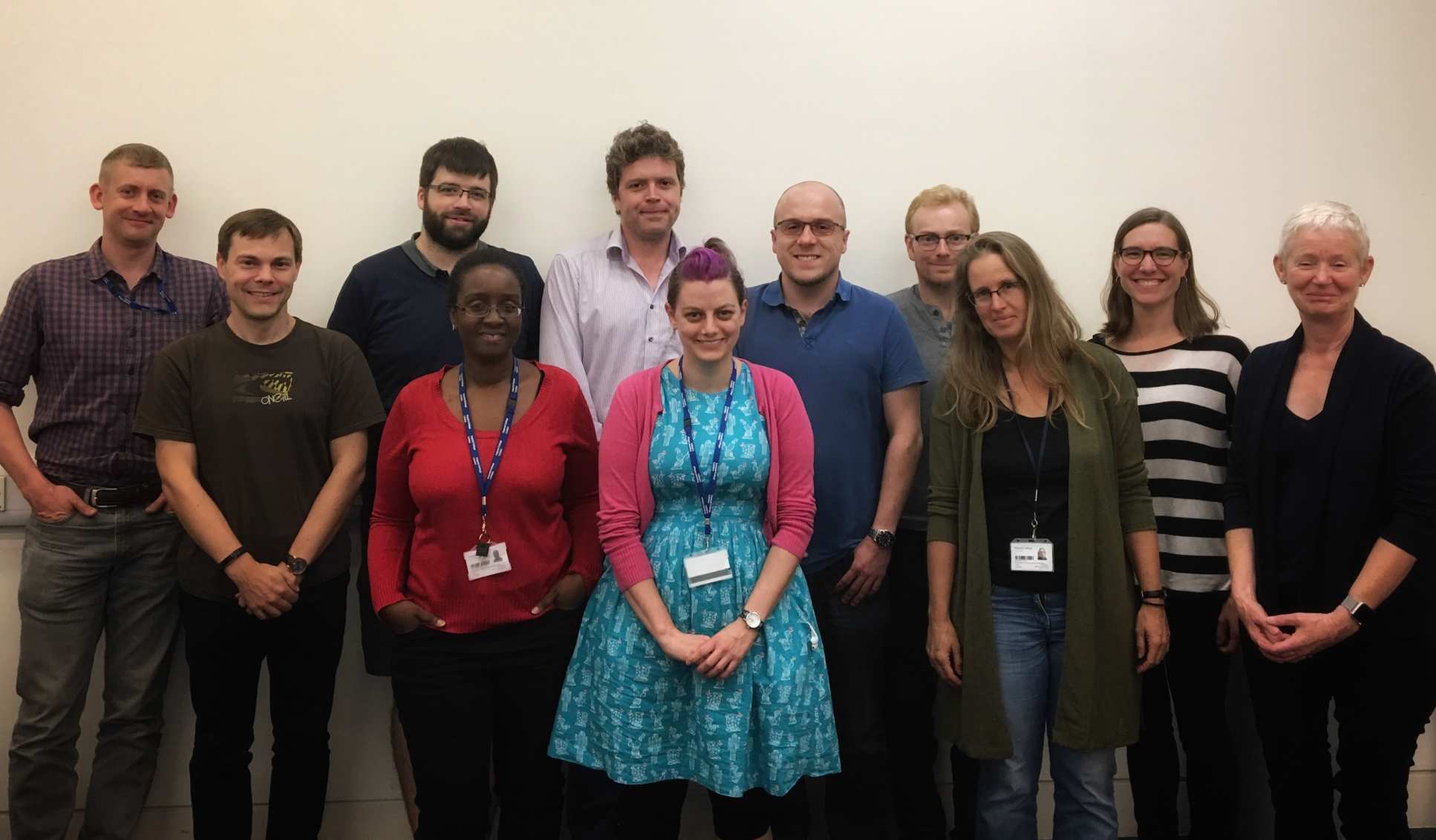 Earth Science and Engineering Staff who completed Mental Health Training pose together for a photo