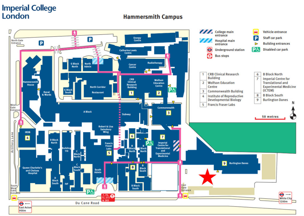 Hammersmith Campus Map